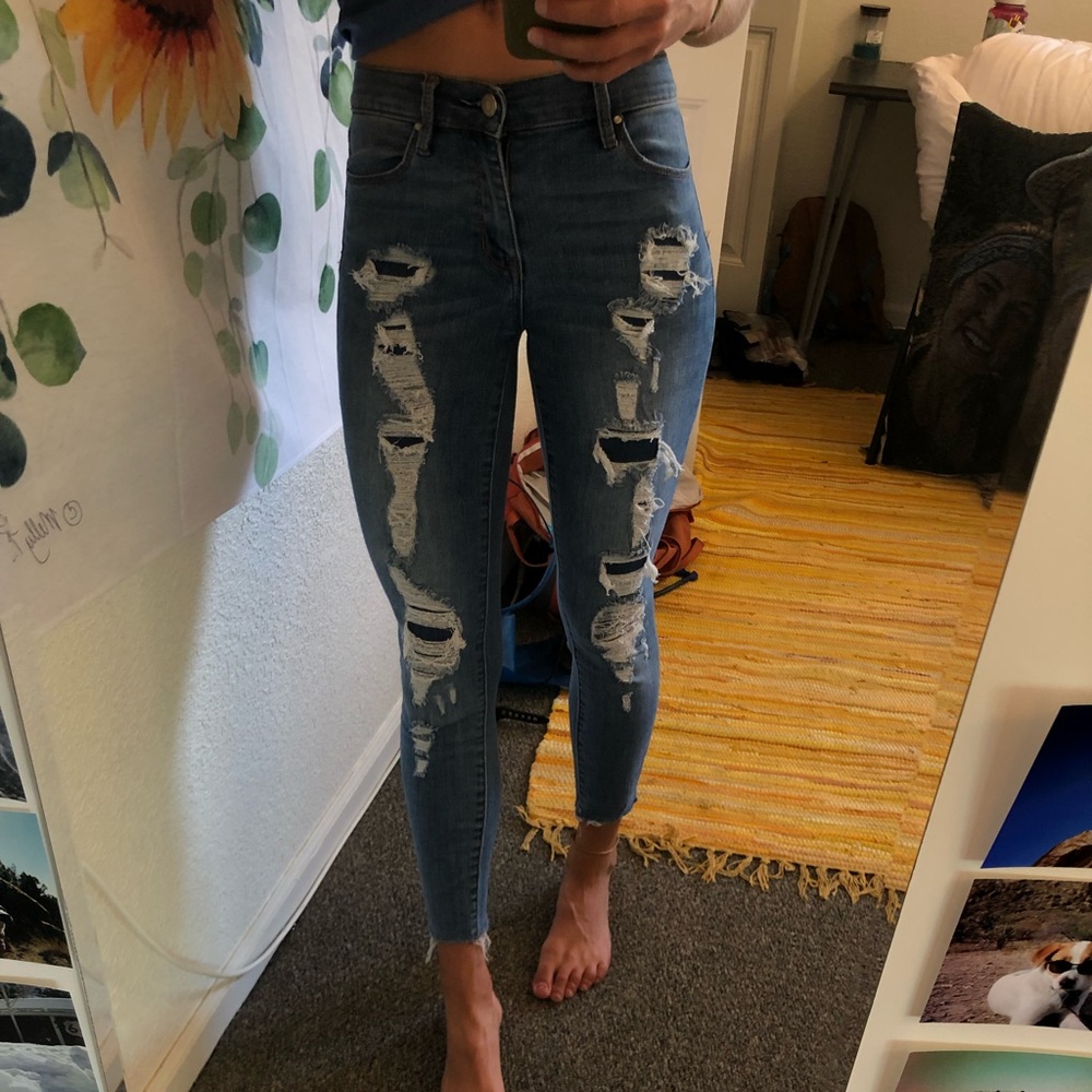 PacSun high rise ankle jegging